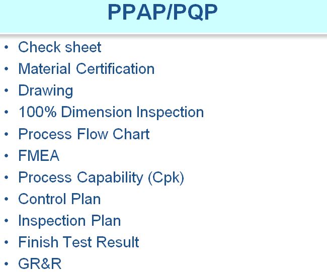PPAP Quality Control Kaitrum
